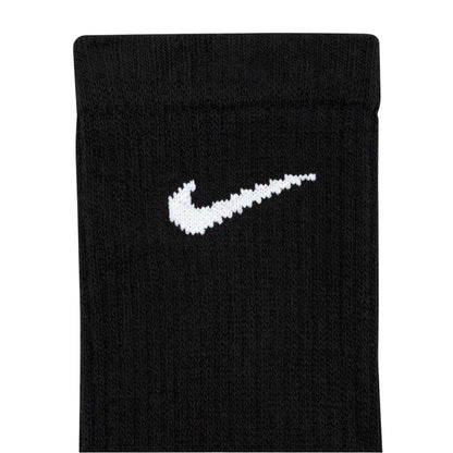 Black-White - Side - Nike Mens Cotton Blend Crew Socks (Pack of 3)