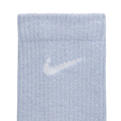 Ghost-Blue - Side - Nike Mens Cotton Blend Crew Socks (Pack of 3)