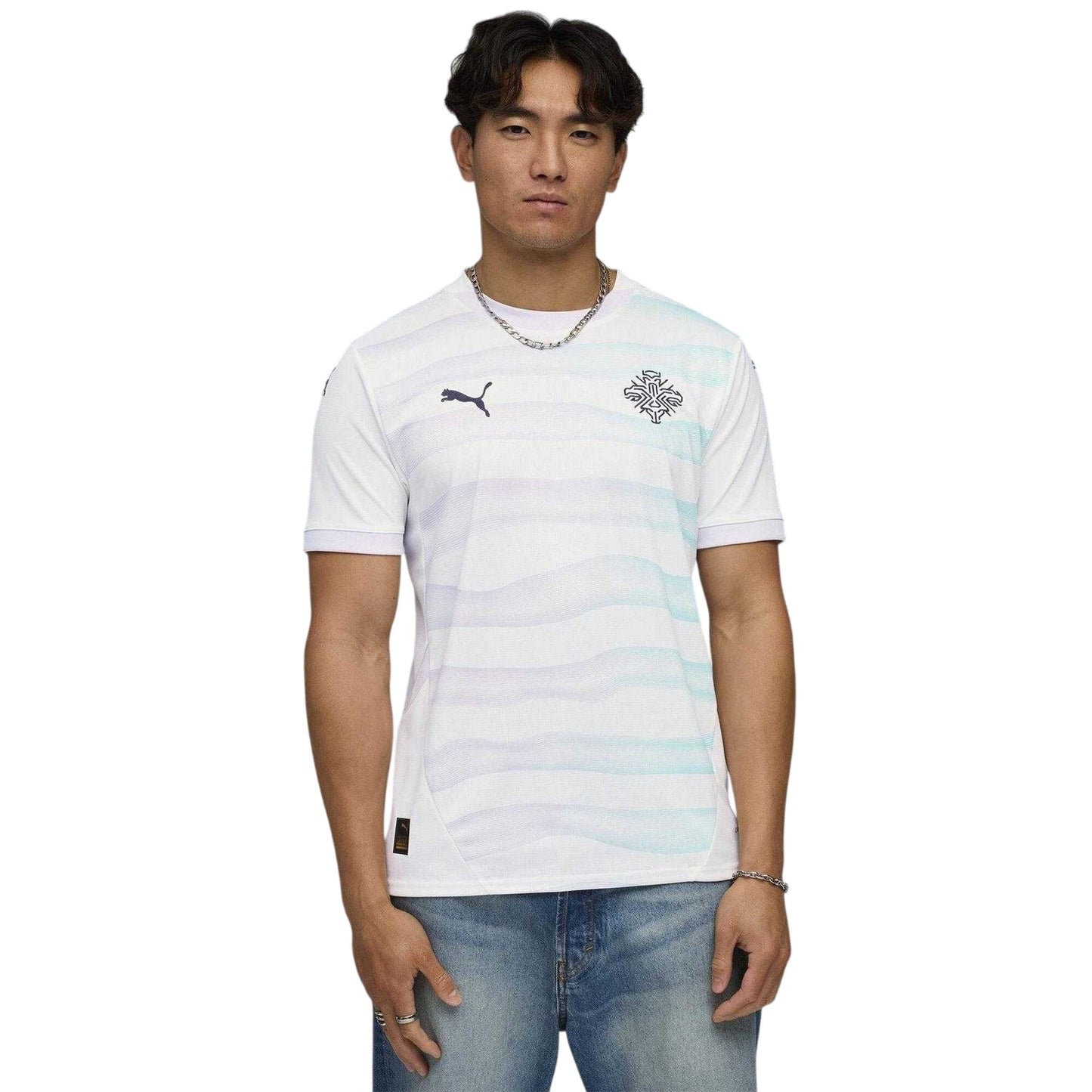 White-Navy - Lifestyle - Puma Unisex Adult 2025 Iceland Away Shirt