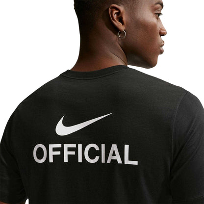 Black - Side - Nike Mens Sportswear Swoosh T-Shirt