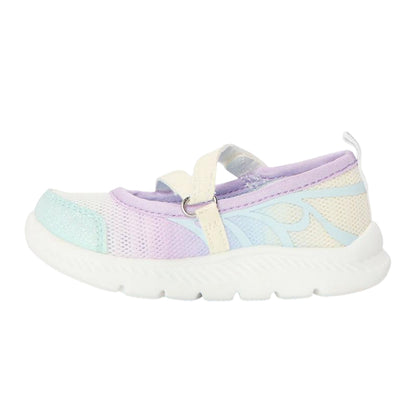 White-Multicoloured - Back - Skechers Girls Comfyflex 2 Butterfly Glitter Trainers