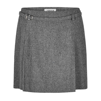 Grey Melange - Front - Edited Womens-Ladies Lexa Wool Blend Mini Skirt