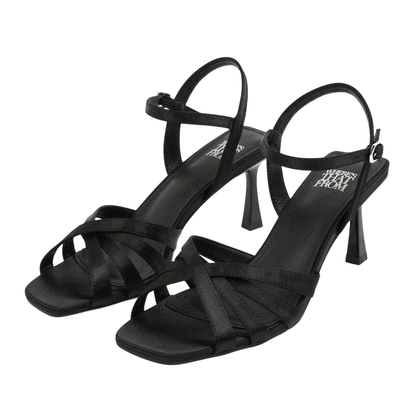 Black - Back - Where's That From Womens-Ladies Lizzo High Heel Sandals