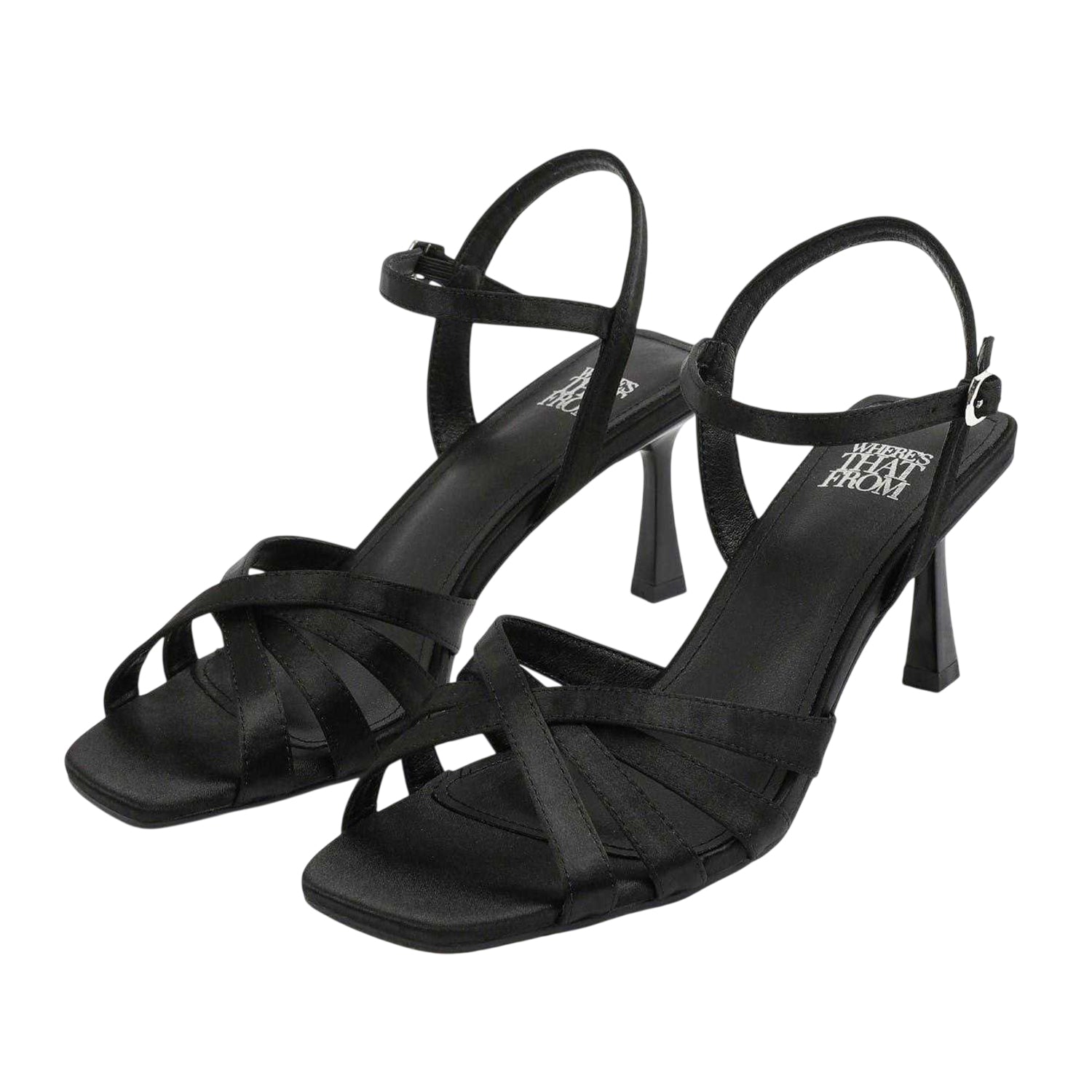Black - Back - Where's That From Womens-Ladies Lizzo High Heel Sandals