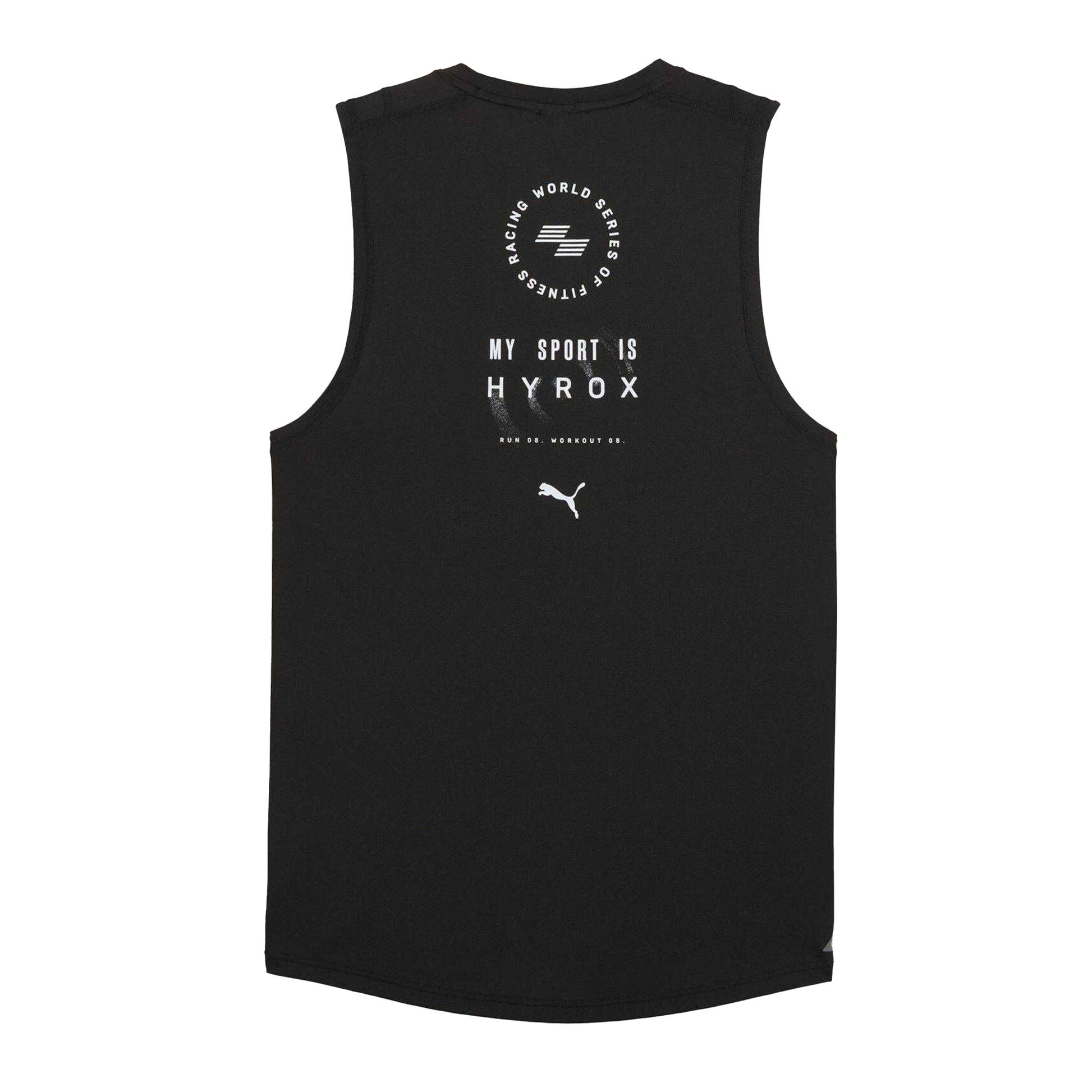 Black - Back - Puma Mens Hyrox Tank Top