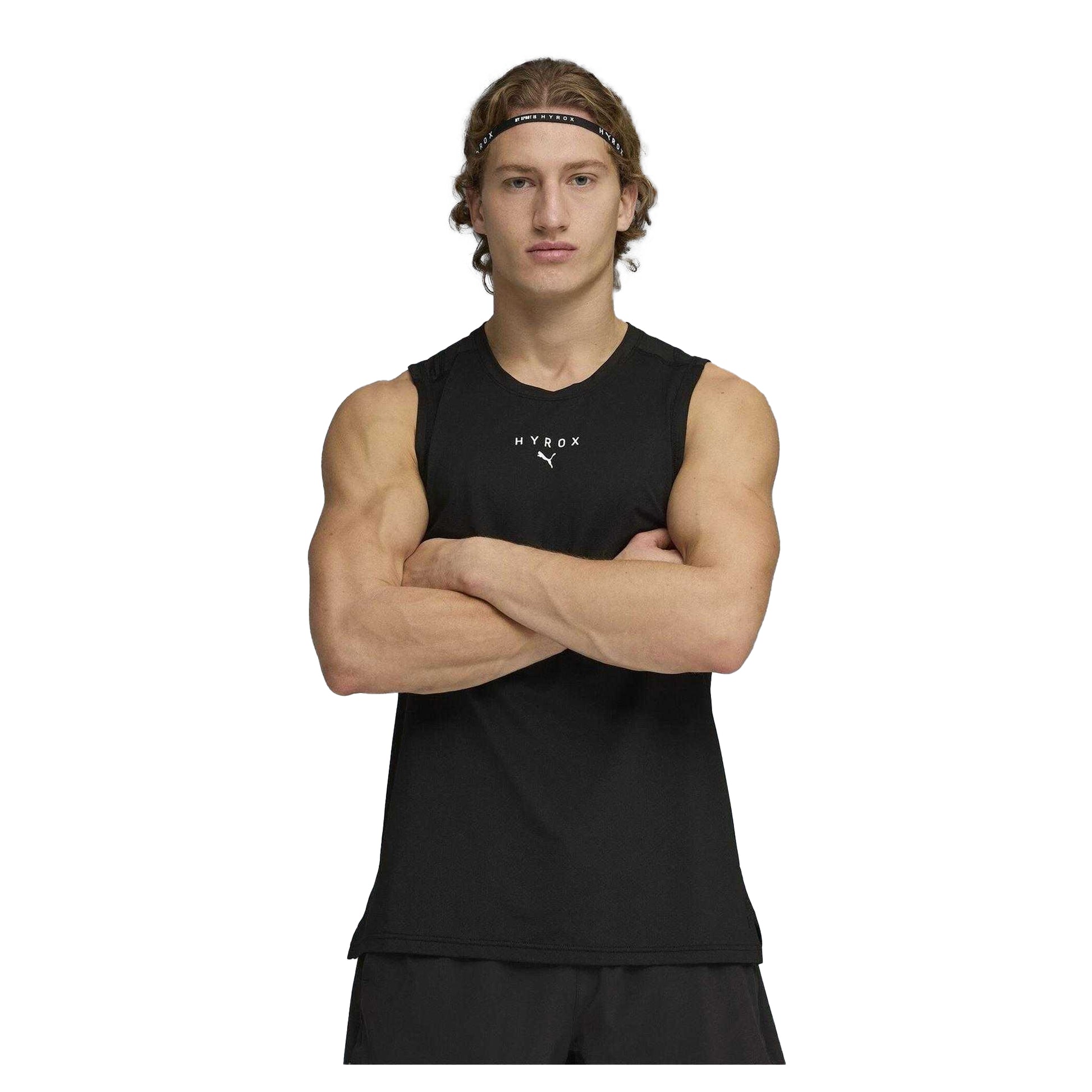 Black - Side - Puma Mens Hyrox Tank Top