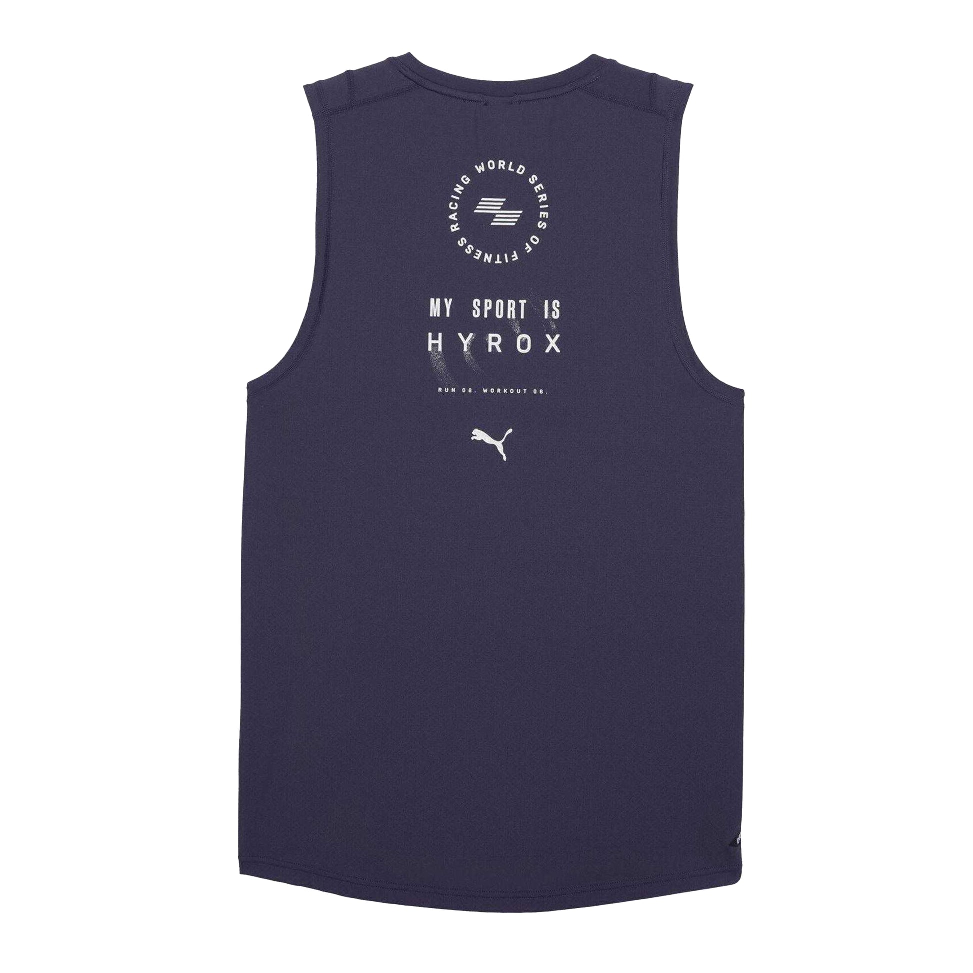 Deep Plum - Back - Puma Mens Hyrox Tank Top