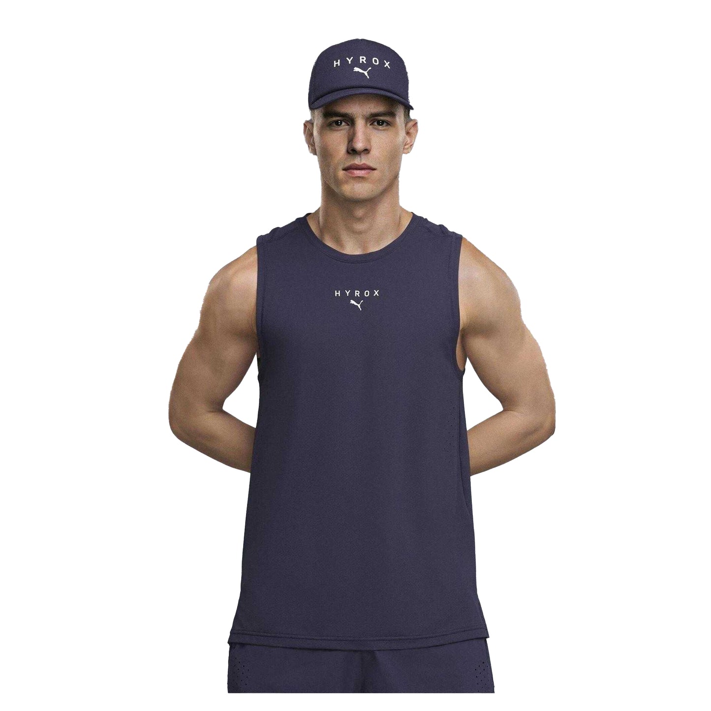 Deep Plum - Side - Puma Mens Hyrox Tank Top