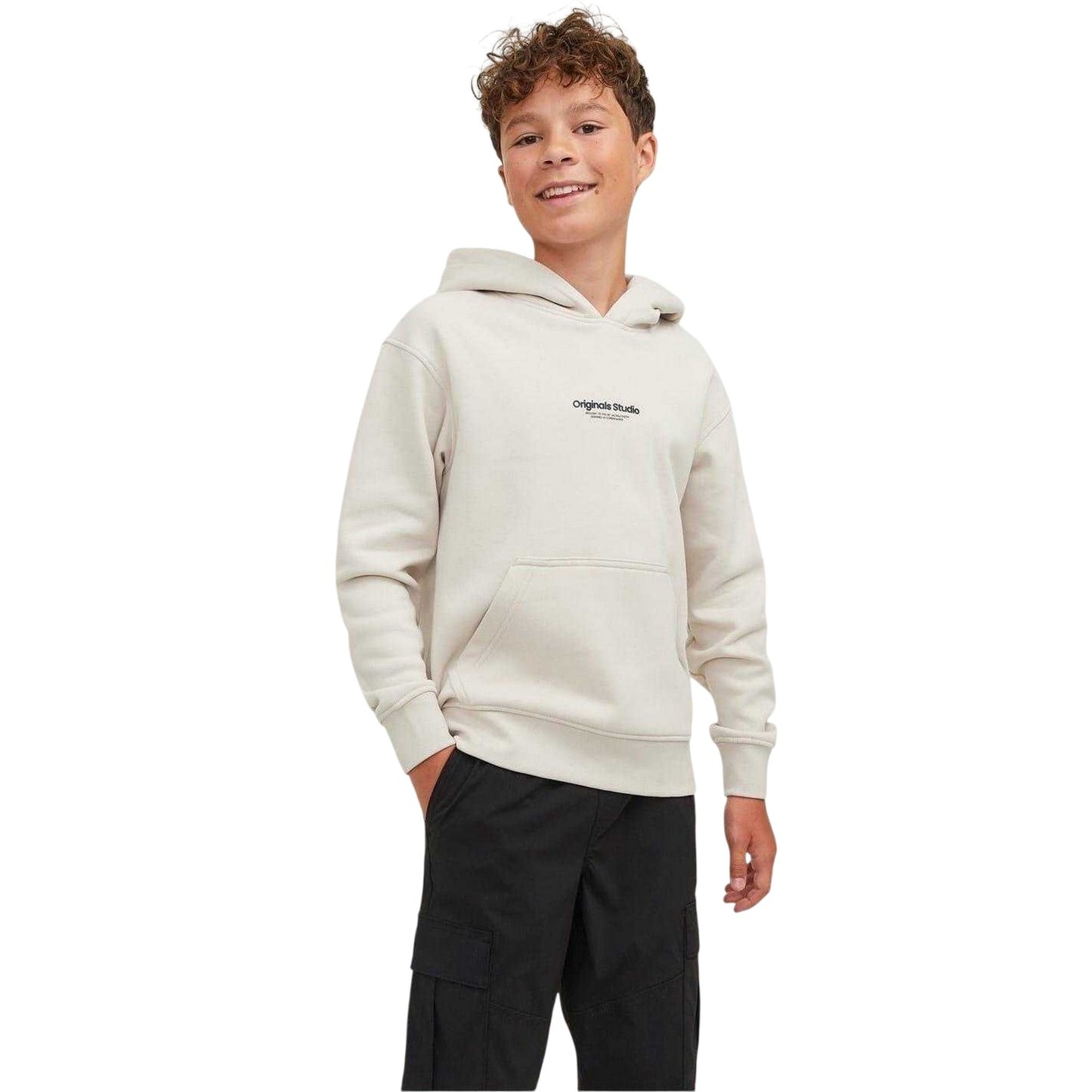 Moonbeam - Front - Jack And Jones Boys Vester Lettering Hoodie