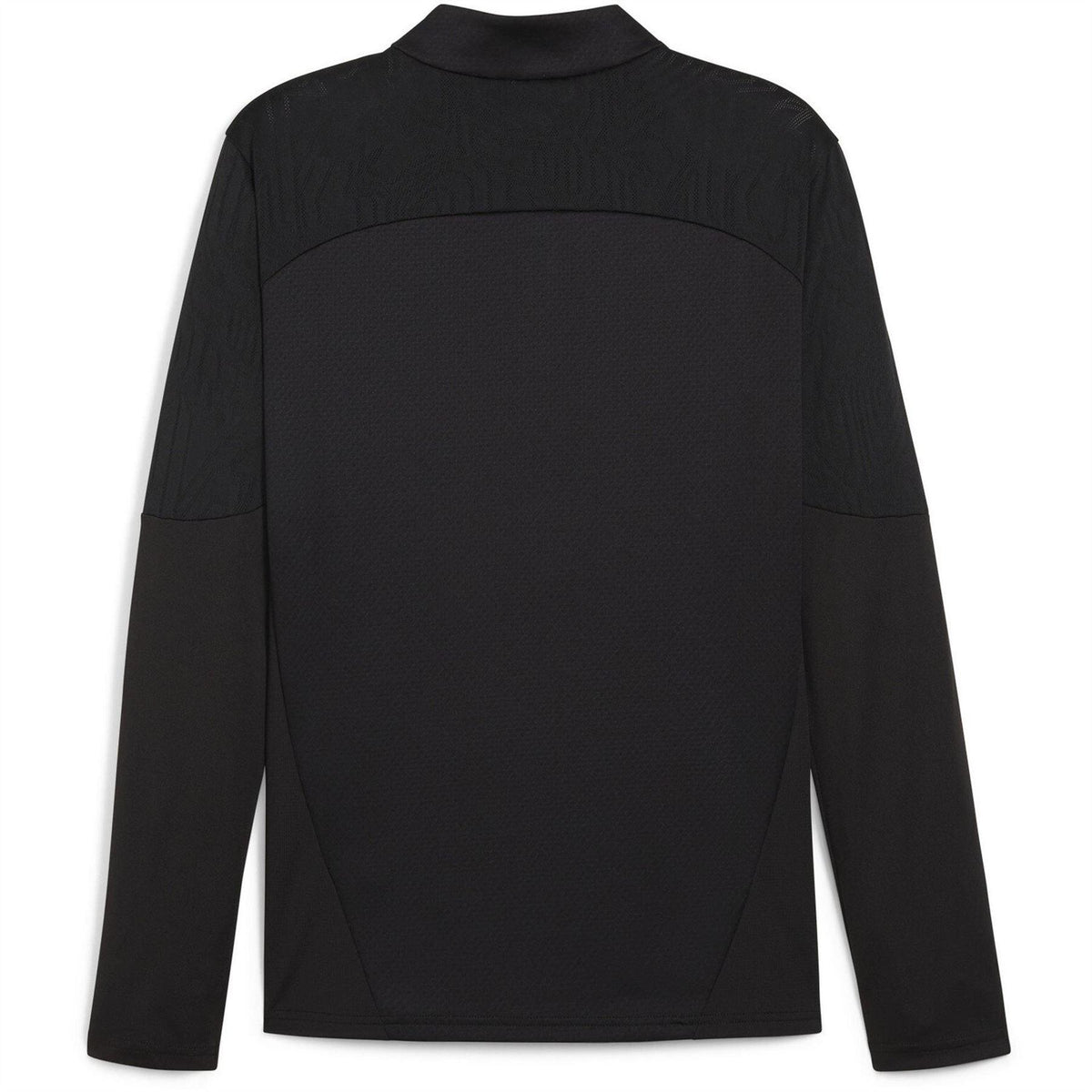 Black - Back - Puma Mens TeamFinal Quarter Zip Training Fleece Top