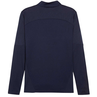 Navy - Back - Puma Mens TeamFinal Quarter Zip Training Fleece Top