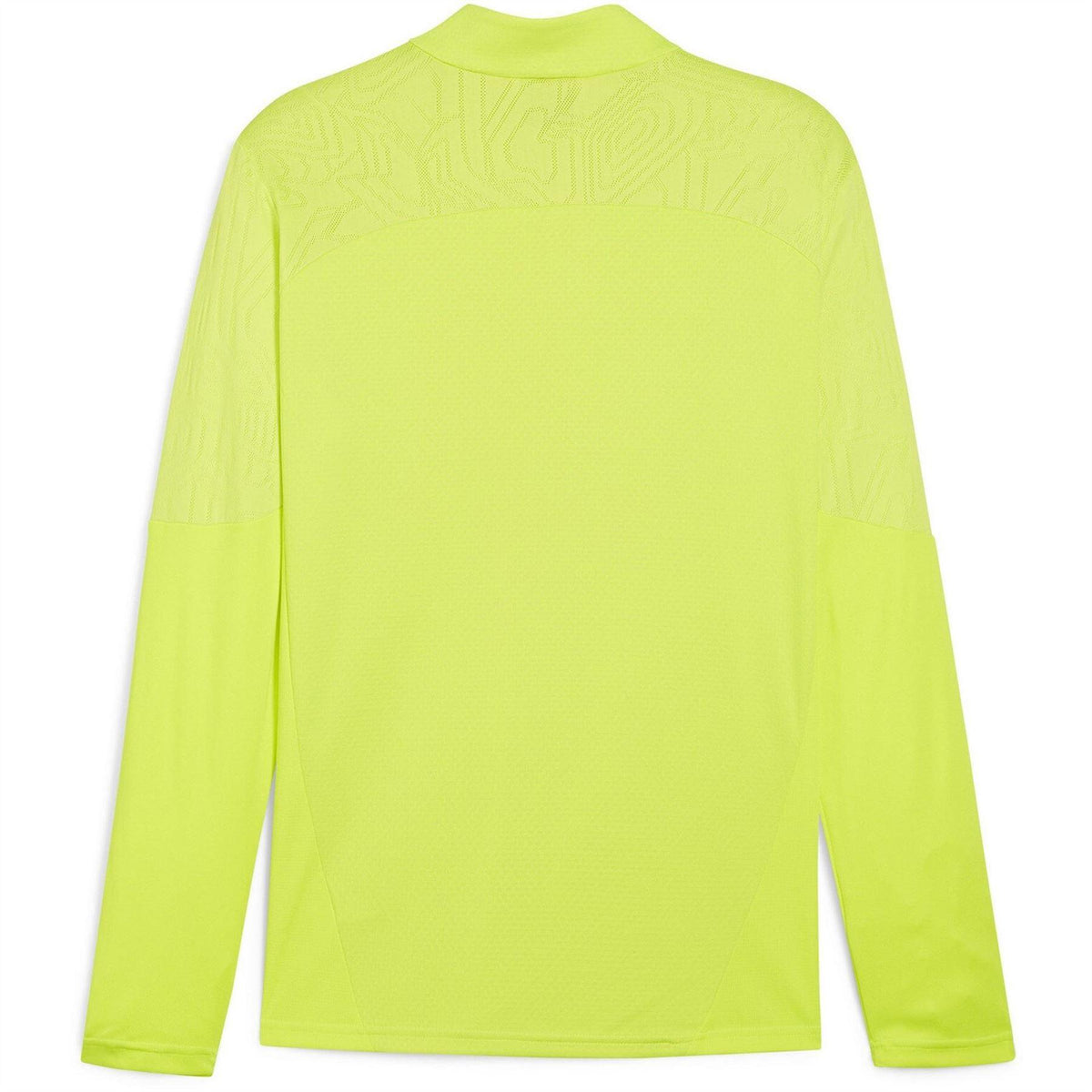 Yellow - Side - Puma Mens TeamFinal Quarter Zip Training Fleece Top