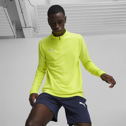 Yellow - Lifestyle - Puma Mens TeamFinal Quarter Zip Training Fleece Top