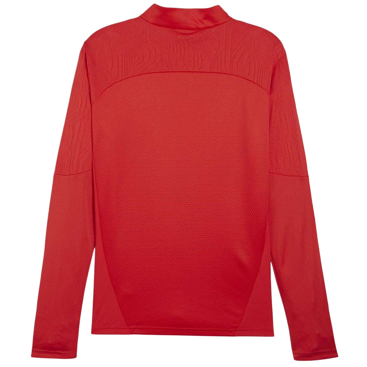 Red - Back - Puma Mens TeamFinal Quarter Zip Training Fleece Top