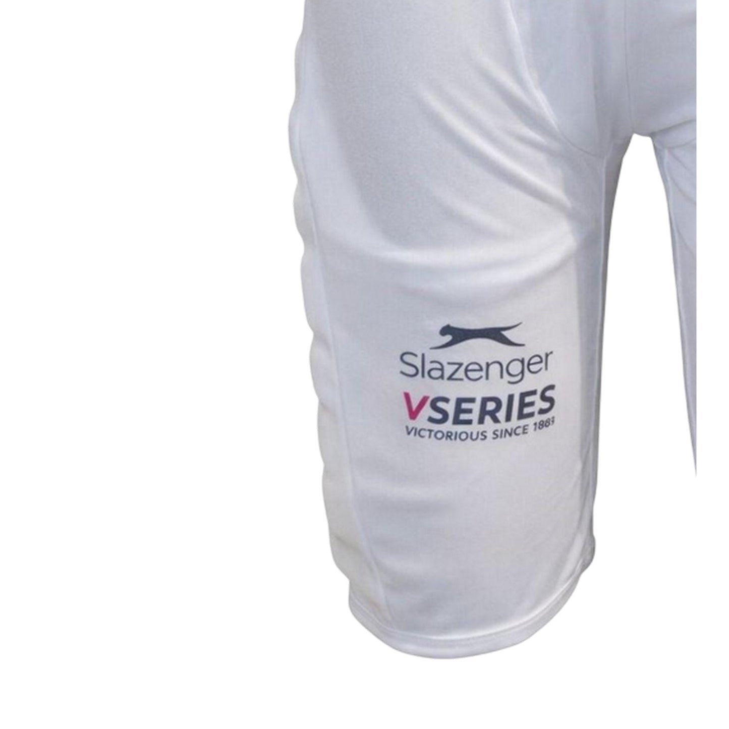 White - Back - Slazenger Childrens-Kids V Series Cricket Padded Shorts