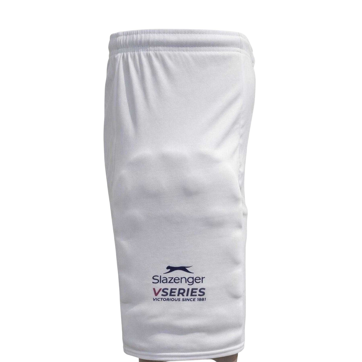 White - Side - Slazenger Childrens-Kids V Series Cricket Padded Shorts