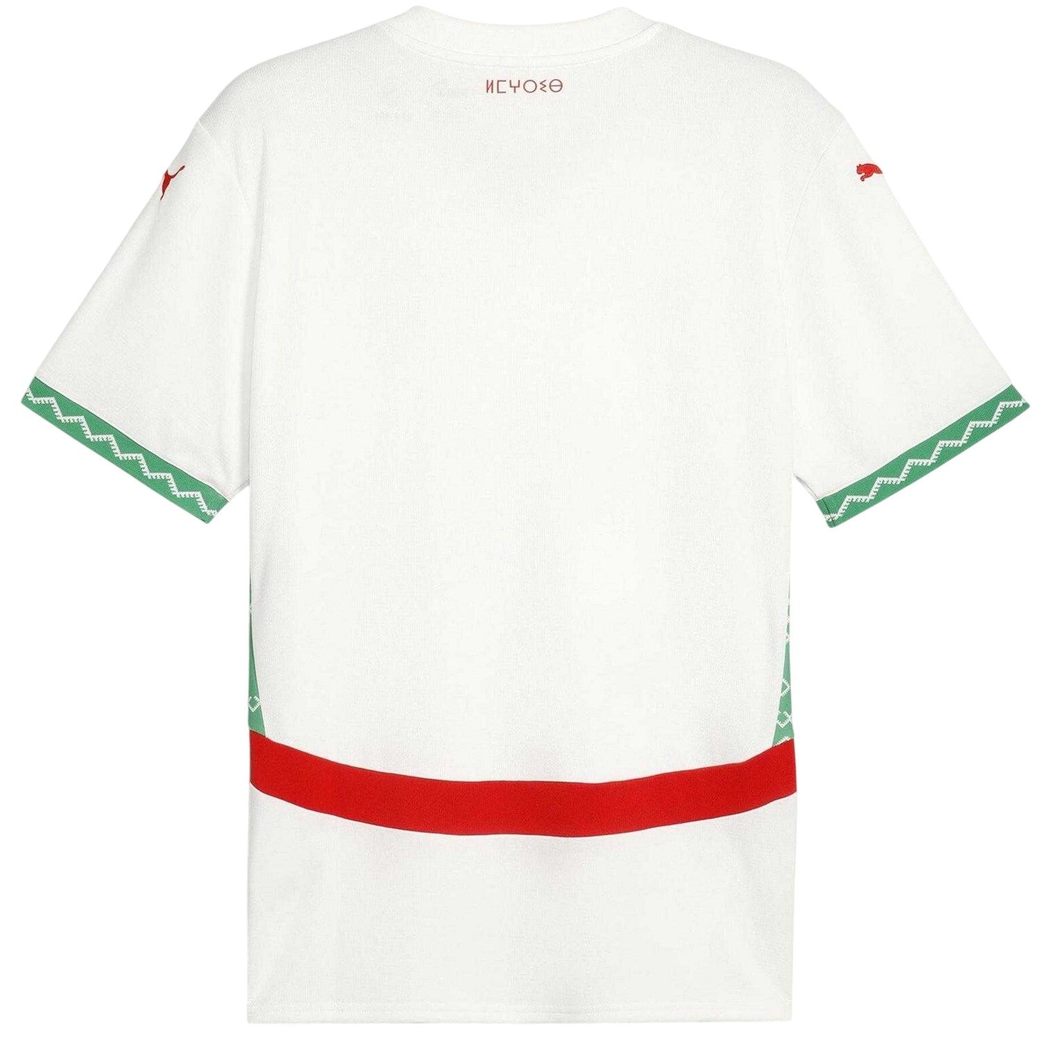 White-Green - Back - Morocco FRMF Mens Puma Away Shirt