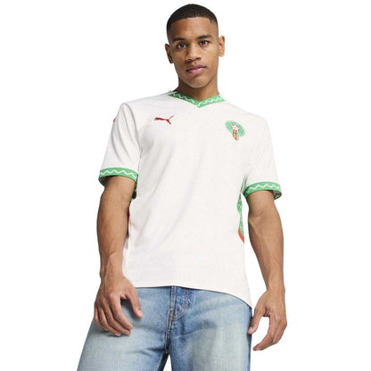 White-Green - Lifestyle - Morocco FRMF Mens Puma Away Shirt