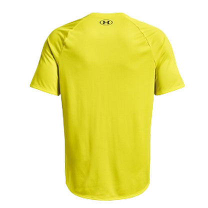 Yellow - Back - Under Armour Mens Tech 2.0 Logo T-Shirt