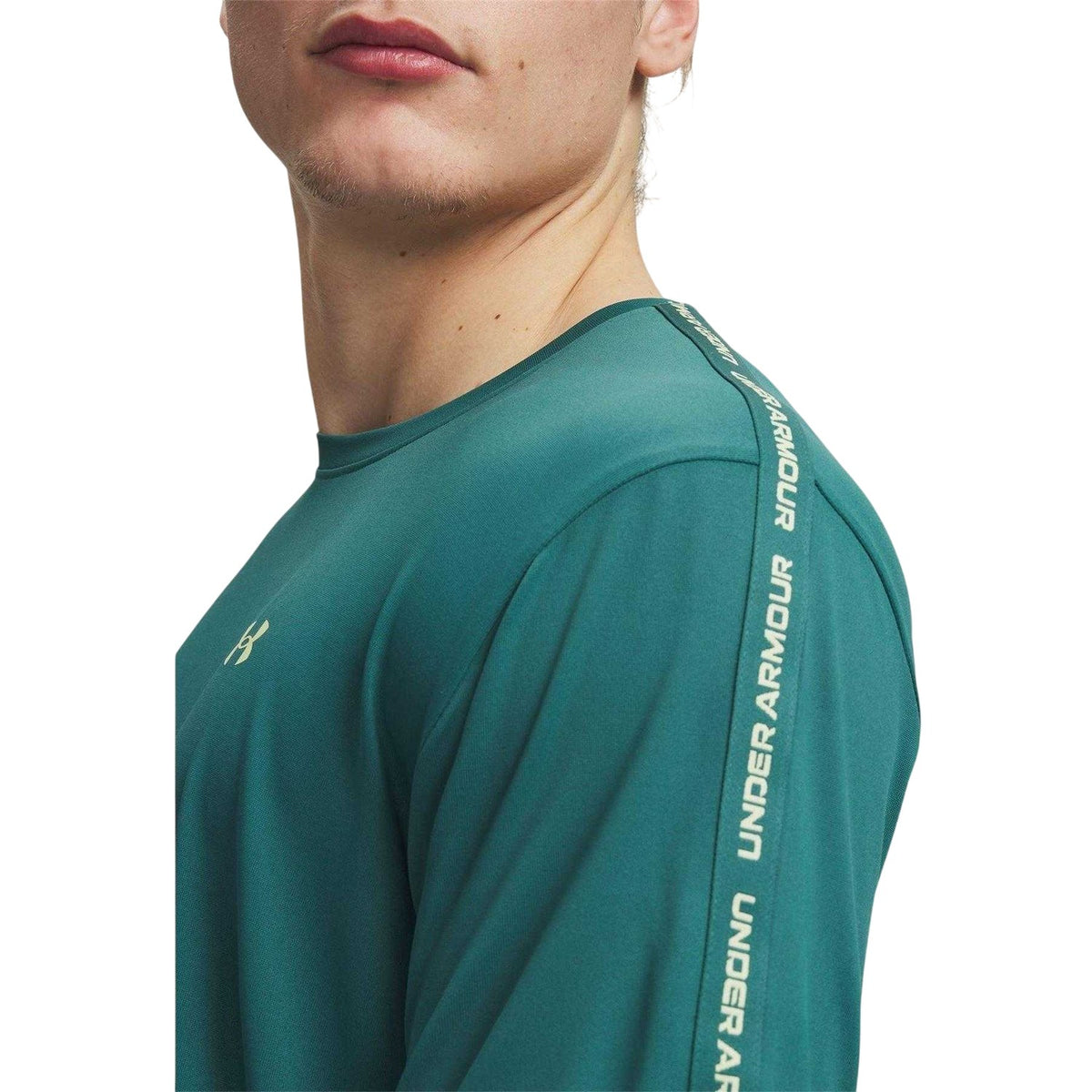 Green - Side - Under Armour Mens Tech 2.0 Logo T-Shirt