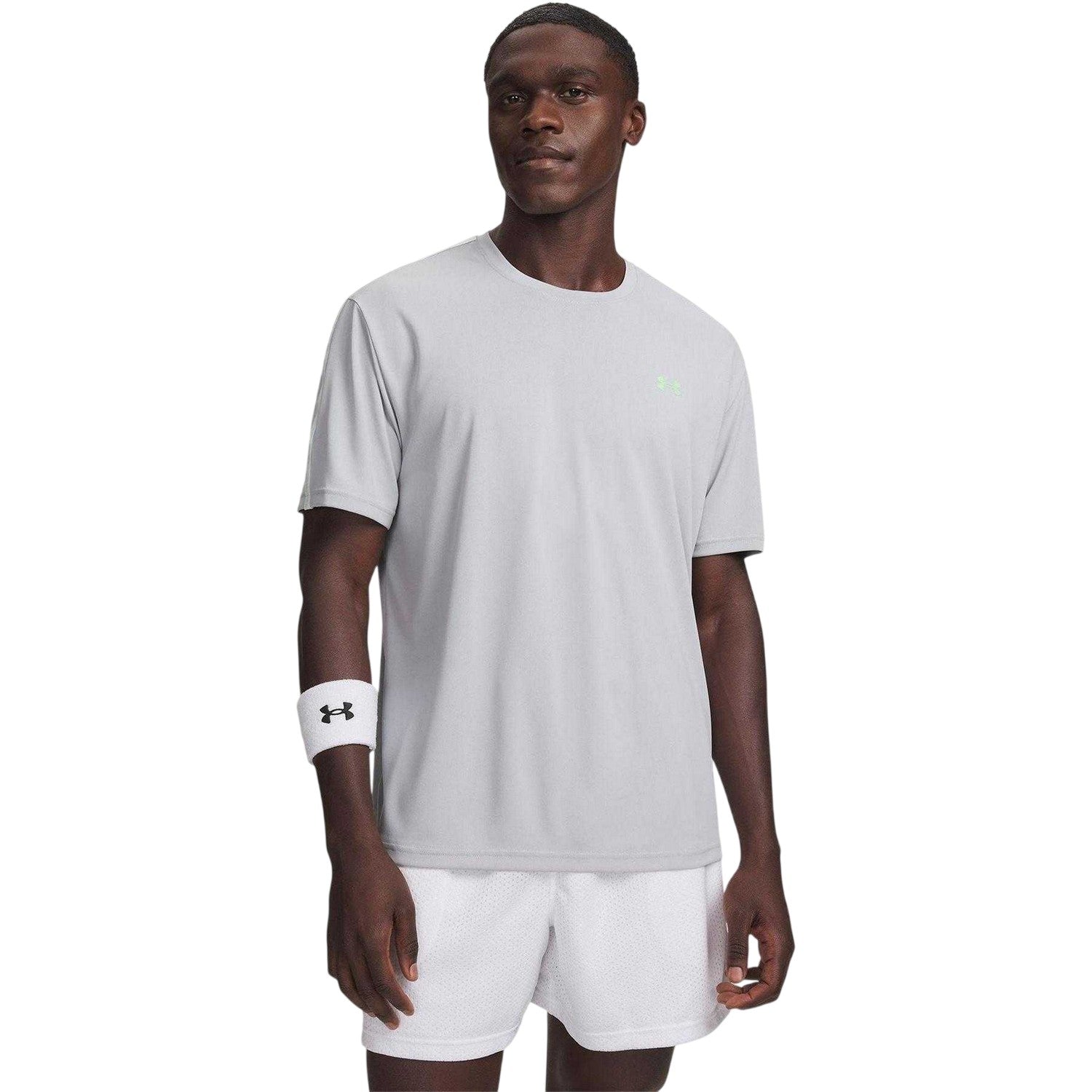 Light-Lime Green - Front - Under Armour Mens Tech 2.0 Logo T-Shirt