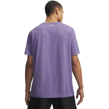 Purple - Back - Under Armour Mens Tech 2.0 Logo T-Shirt