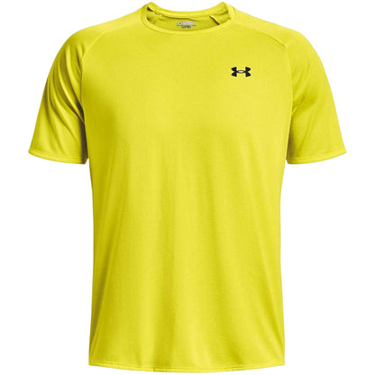 Yellow - Front - Under Armour Mens Tech 2.0 Logo T-Shirt