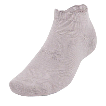 Grey - Back - Under Armour Unisex Adult Trainer Socks (Pack of 3)