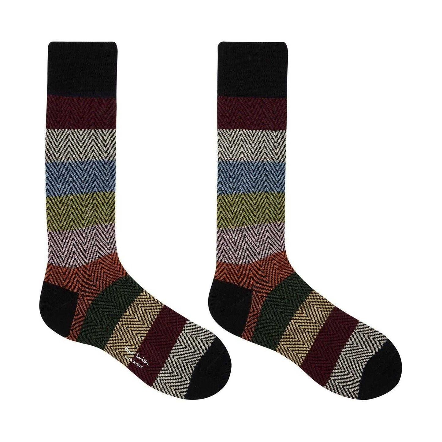Multicoloured Print - Front - Paul Smith Mens Crew Socks (Pack of 3)