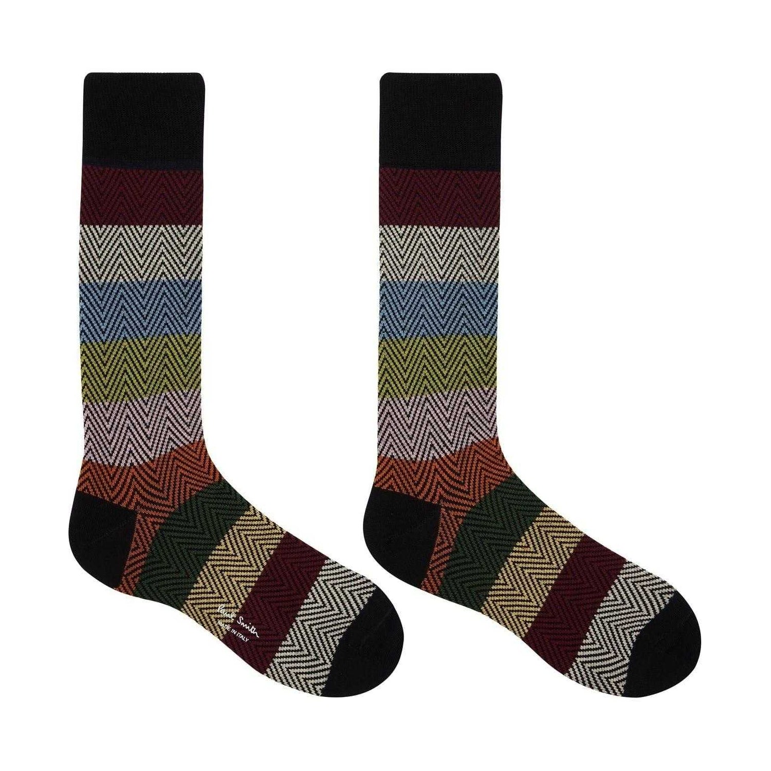 Multicoloured Print - Front - Paul Smith Mens Crew Socks (Pack of 3)