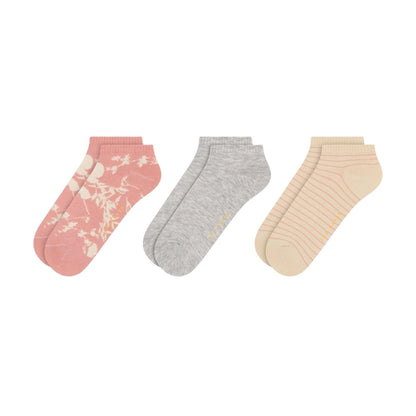 Pink - Front - Ted Baker Womens-Ladies Bamboo Trainer Socks (Pack of 3)