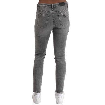 Grey - Back - Armani Exchange Womens-Ladies J01 Skinny Jeans