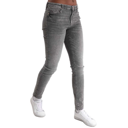 Grey - Front - Armani Exchange Womens-Ladies J01 Skinny Jeans
