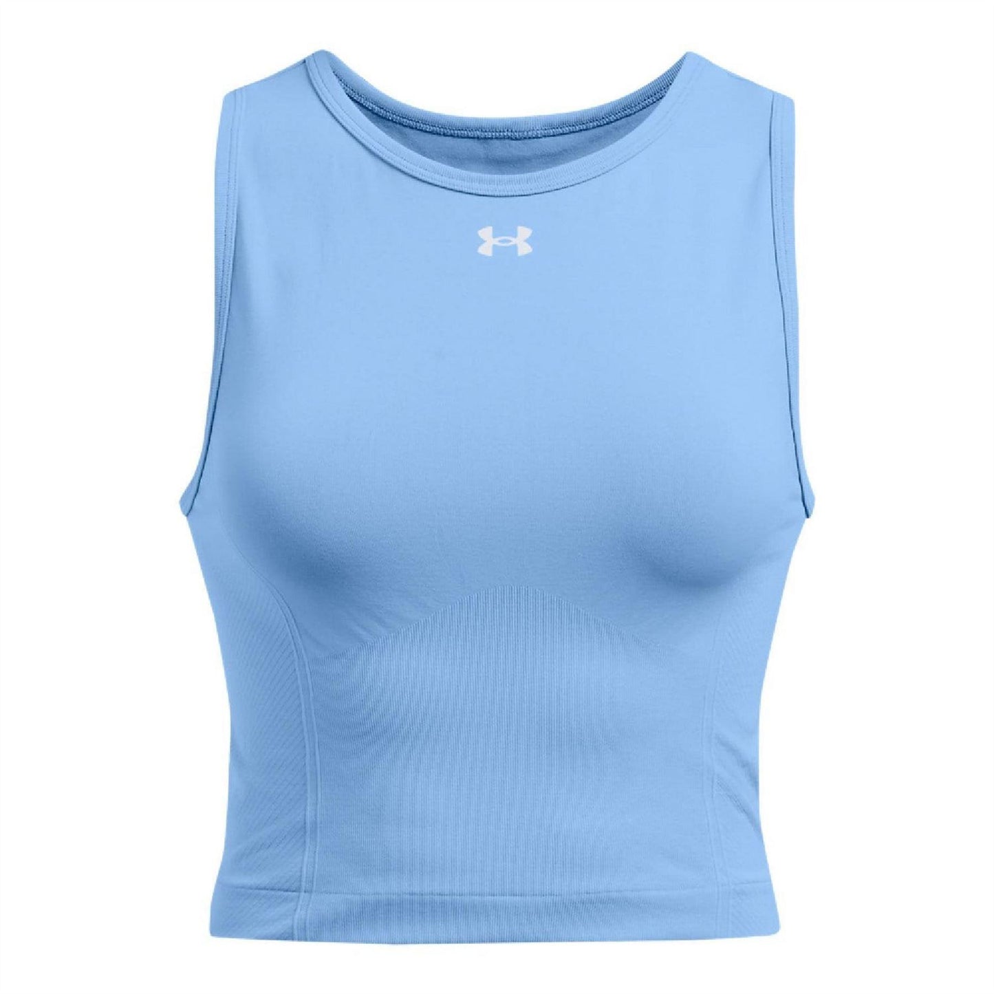 Blue - Front - Under Armour Womens-Ladies Seamless Tank Top