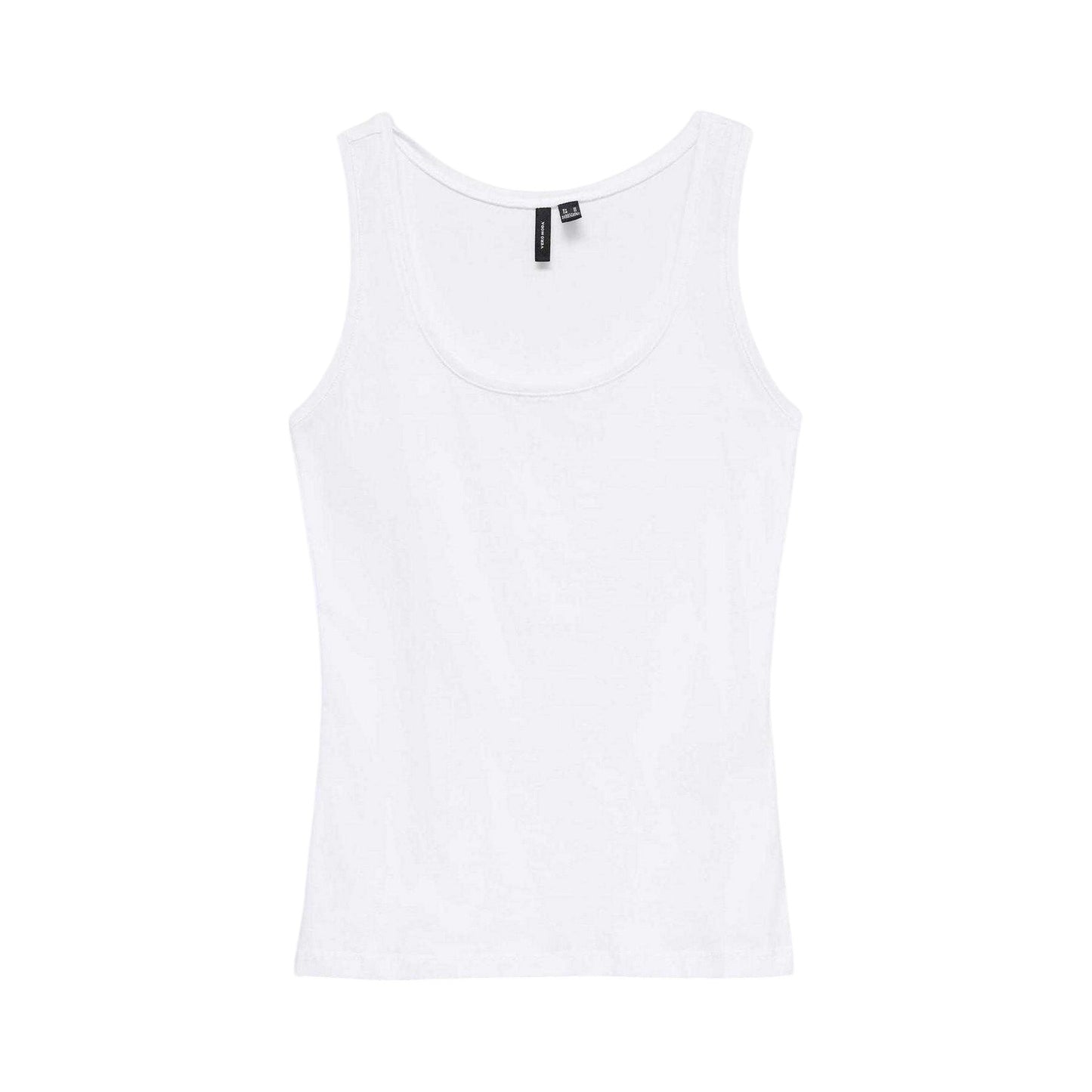 Bright White - Front - Vero Moda Womens-Ladies Lulu Regular Sleeveless Tank Top