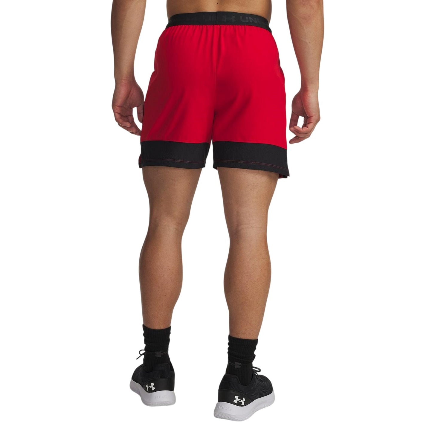 Red - Back - Under Armour Mens Raid 2.0 Running Shorts