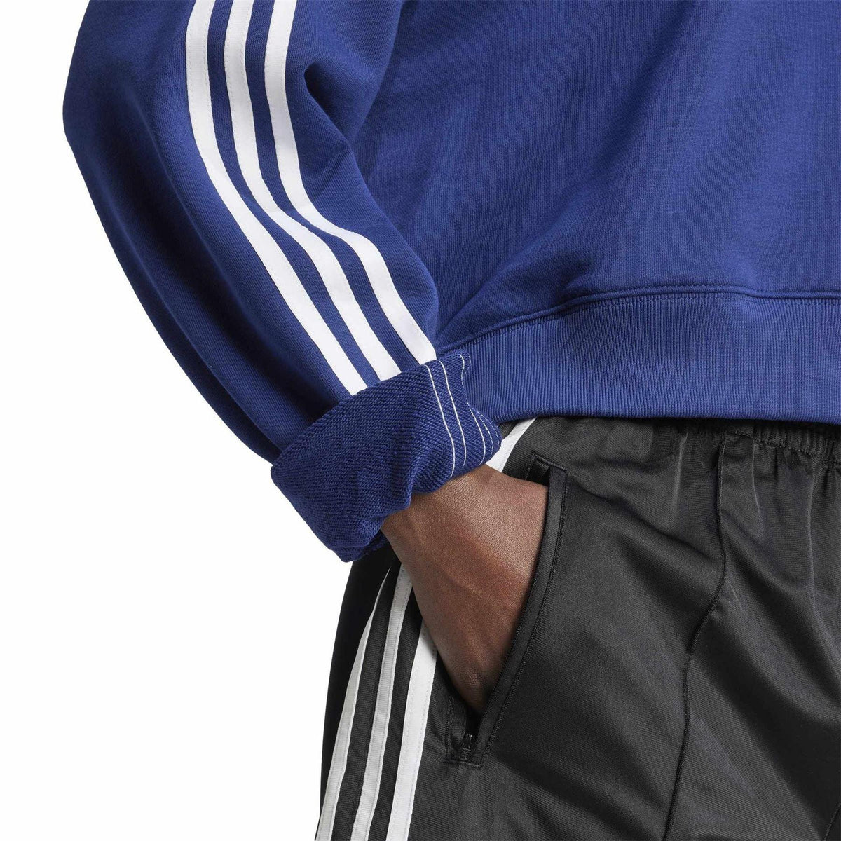 Dark Blue - Lifestyle - Adidas Womens-Ladies 3 Stripes Sweatshirt