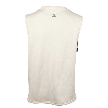 Cream - Back - Slazenger Childrens-Kids Logo Polyester Sweater Vest