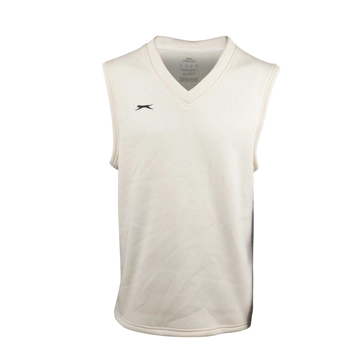 Cream - Front - Slazenger Childrens-Kids Logo Polyester Sweater Vest