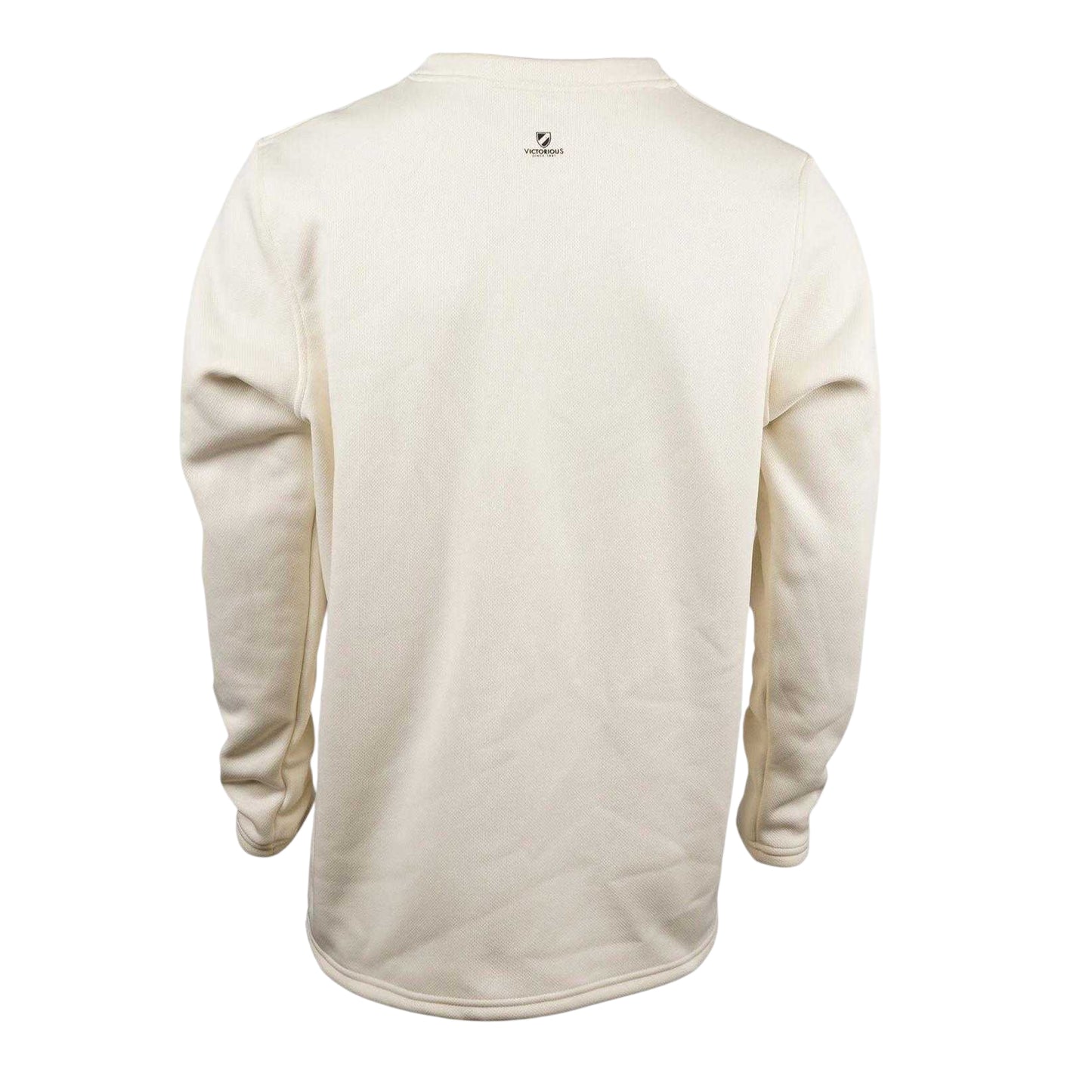Cream - Back - Slazenger Mens Logo V Neck Sweatshirt