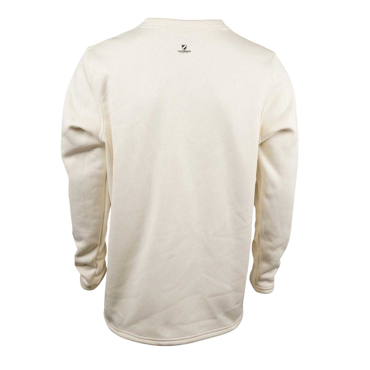 Cream - Back - Slazenger Mens Logo V Neck Sweatshirt