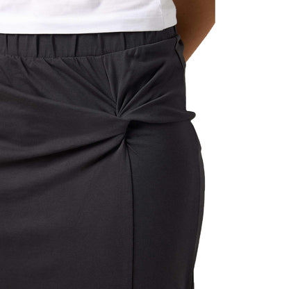 Obsidian Black - Side - Noisy May Womens-Ladies Knotted Regular Maxi Skirt