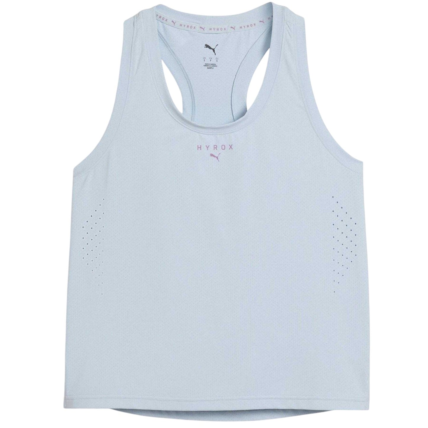 Lucid Blue - Front - Puma Womens-Ladies Hyrox DryElite Tank Top
