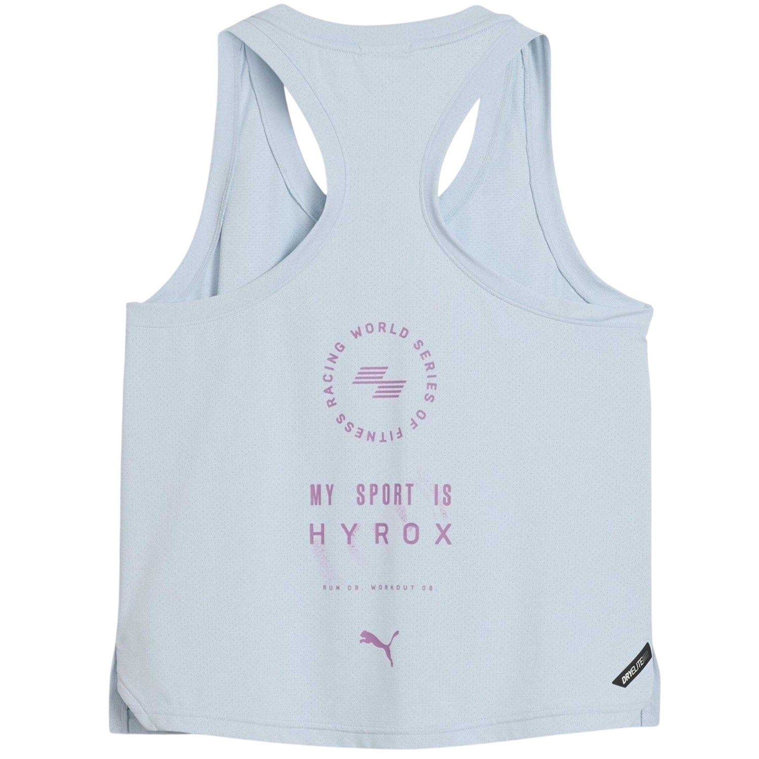 Lucid Blue - Back - Puma Womens-Ladies Hyrox DryElite Tank Top