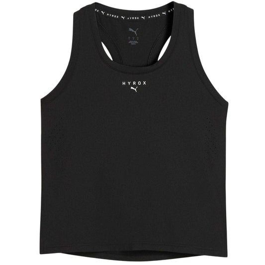 Black - Front - Puma Womens-Ladies Hyrox DryElite Tank Top