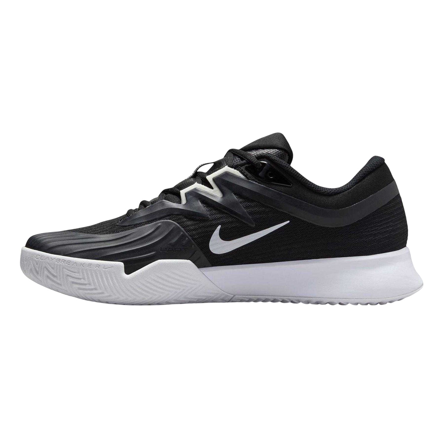 Black-White - Side - Nike Mens Zoom Vapor Low Cut Shoes
