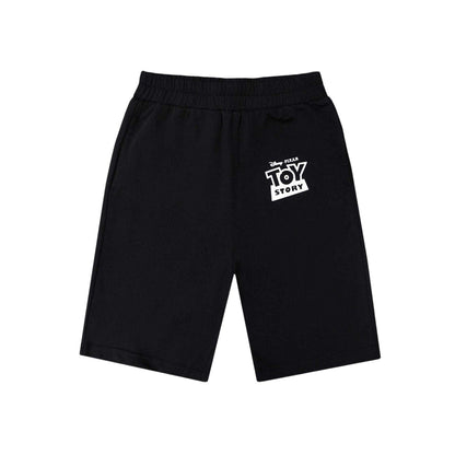 Grey-Black - Back - Toy Story Childrens-Kids Buzz Lightyear & Woody T-Shirt & Shorts Set