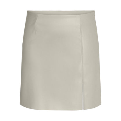 Moonbeam - Front - Mini Womens-Ladies Faux Leather Regular Mini Skirt
