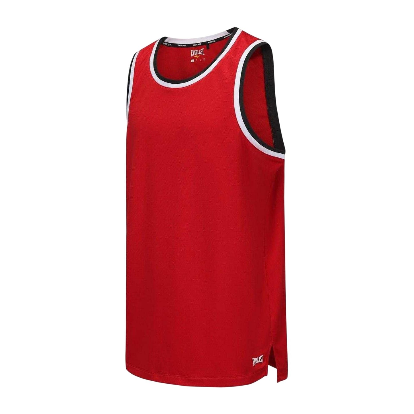 Red - Side - Everlast Unisex Adult Crew Neck Regular Sleeveless Tank Top