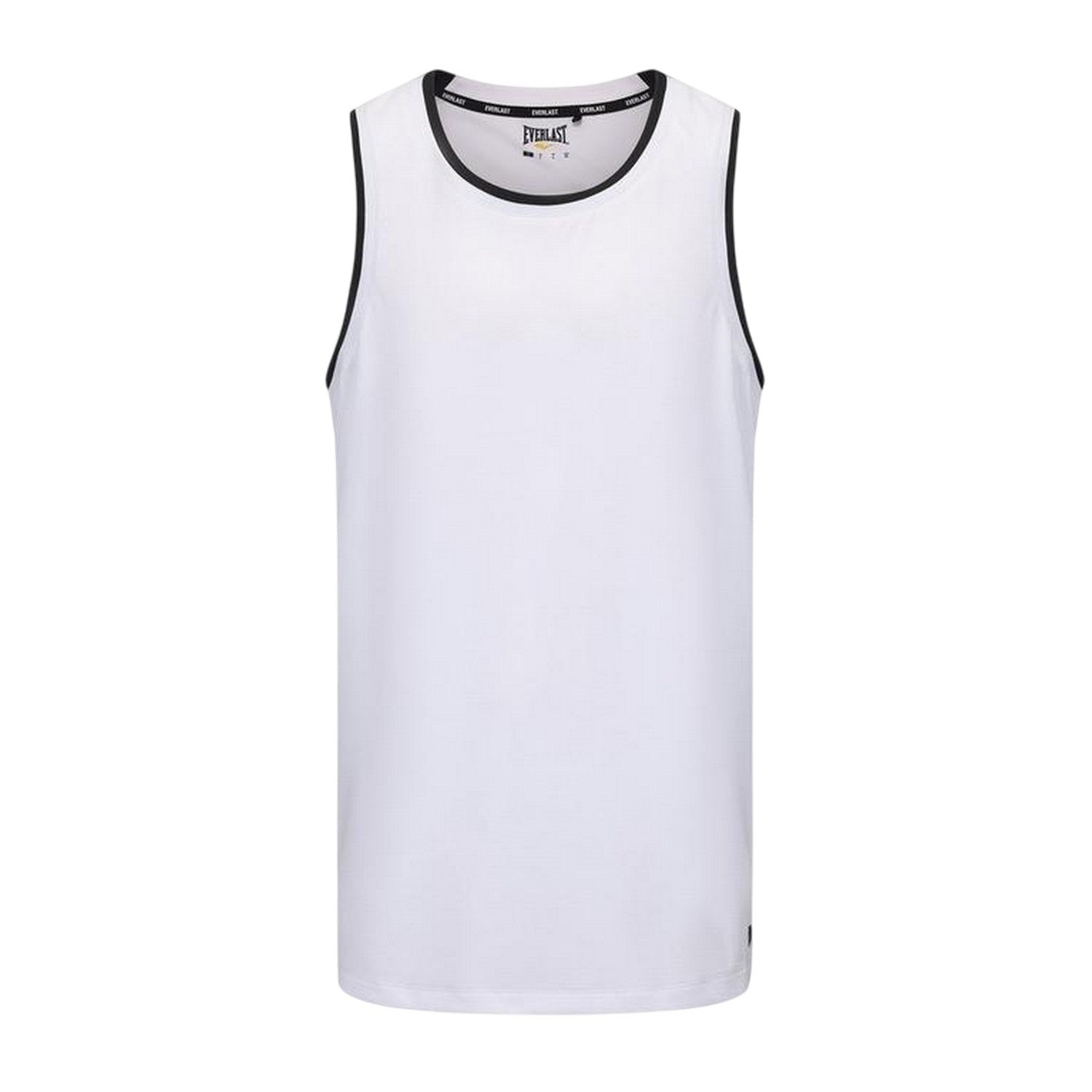 White-Black - Front - Everlast Unisex Adult Crew Neck Regular Sleeveless Tank Top